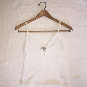 Express One Eleven Cutout Tank - White (SM)